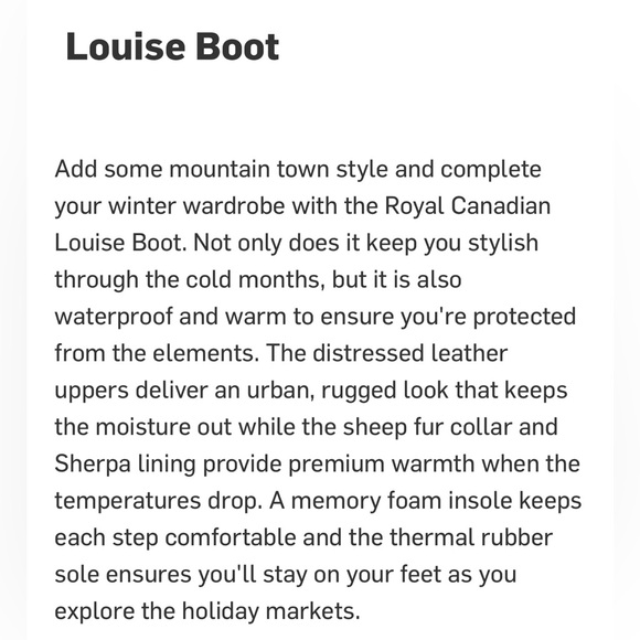 Royal Canadian LOUISE boots size 6 - Picture 12 of 13